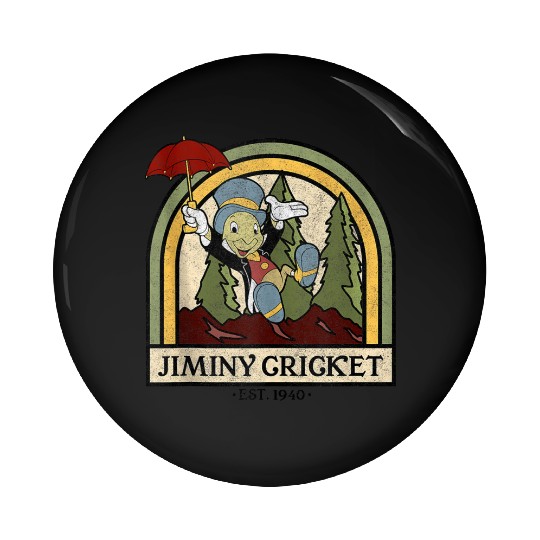 disneys Pinocchio Jiminy Cricket Established 1940 Pin Buttons