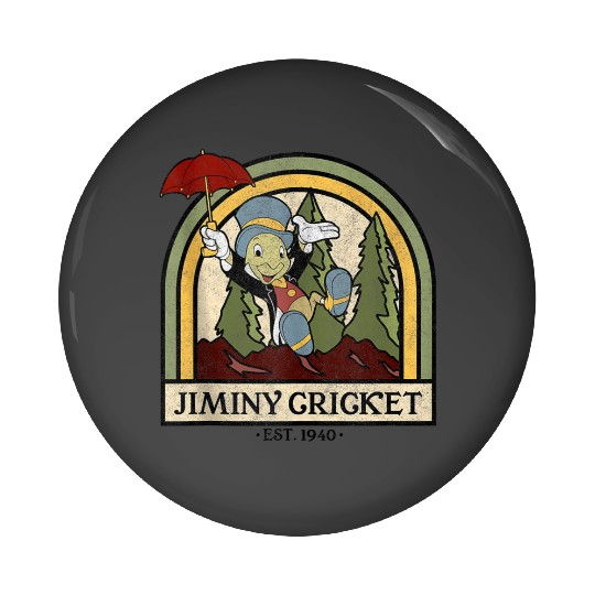 disneys Pinocchio Jiminy Cricket Established 1940 Pin Buttons