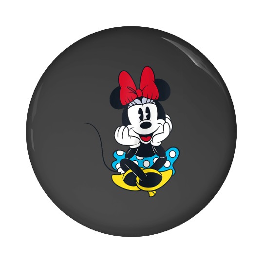 disneys Smiling Minnie Mouse Raglan Pin Buttons