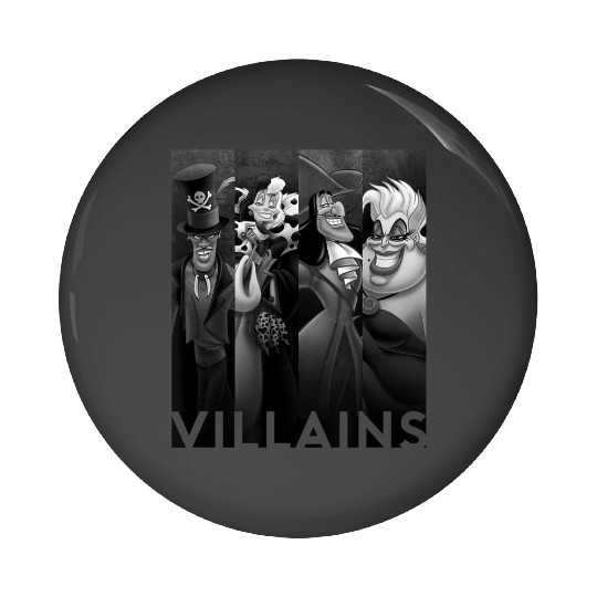 disneys Villains Ursula Cruella Captain Hook Dr Facilier Pin Buttons