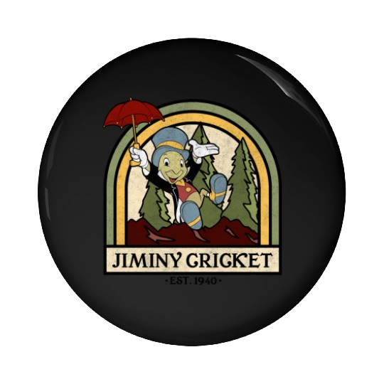 disneys Pinocchio Jiminy Cricket Established 1940 Pin Buttons