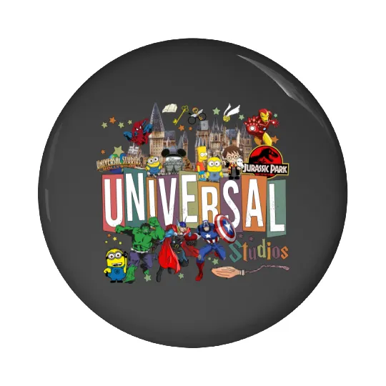 Disney Universal Studios Pin Buttons, Disney Trip Family Pin Buttons, Universal Studio Trip Pin Buttons, Disneyworld Pin Buttons