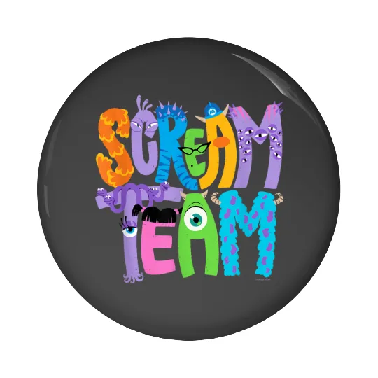 Disney and Pixars Monsters Inc Scream Team Hallo Pin Buttons