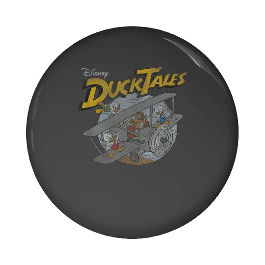 Disney DuckTales Ducks On Airplane Distressed Po Pin Buttons