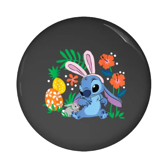 Disney Lilo Amp Stitch With Easter Bunny3 Pin Buttons