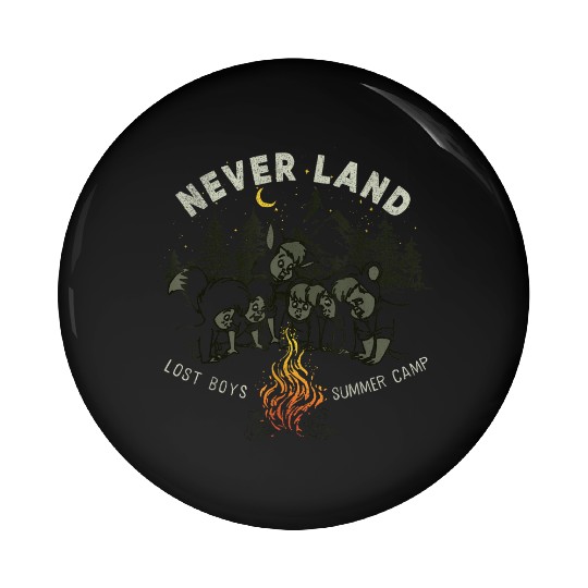 disneys Peter Pan Lost Boys Neverland Summer Camp Pin Buttons