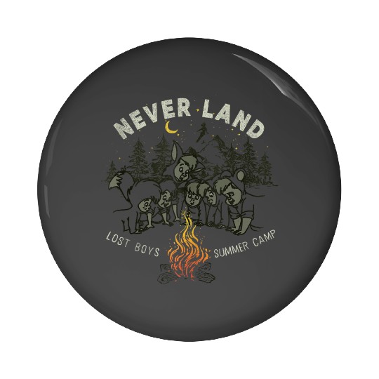 disneys Peter Pan Lost Boys Neverland Summer Camp Pin Buttons