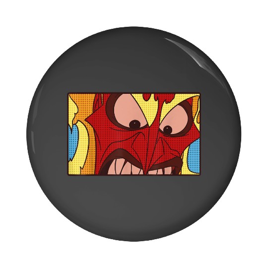 disneys Hercules Hades Pop Art Poster Graphic Pin Buttons