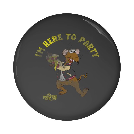 Disney The Muppets Show I'm Here To Party Rizzo Pin Buttons
