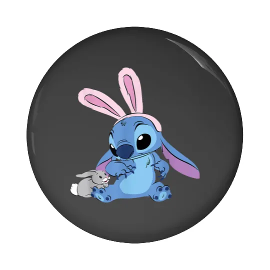 Disney Stitch with Easter Bunny Pin Buttons