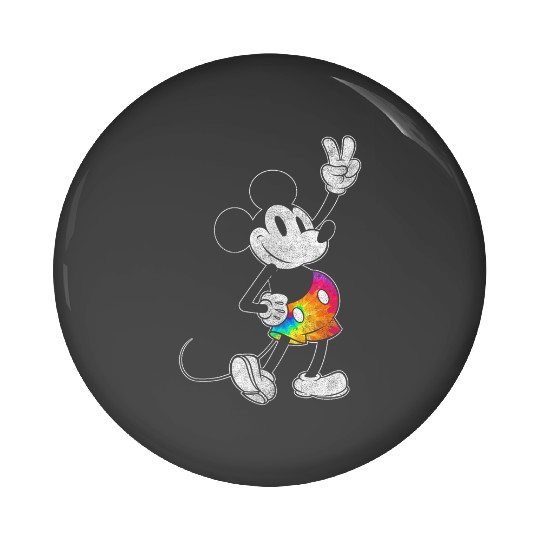 disneys mickeys And Friends Rainbow mickeys Tie Dye Shorts Pin Buttons