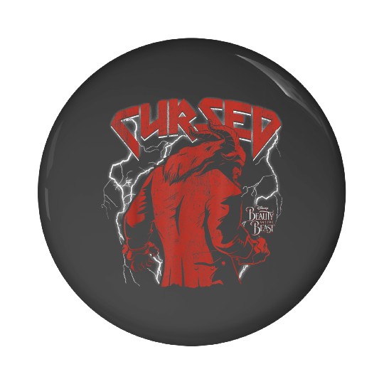 disneys Beauty The Beast Cursed Heavy Metal Pin Buttons