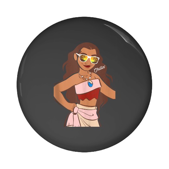 Disney Moana Cool Chillin On The Island Big Chest PortraitGifts Trends Pin Buttons
