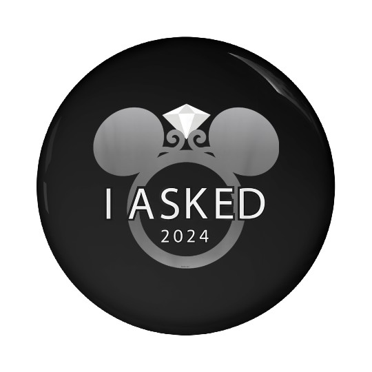 disneys I Asked 2024 Engagement Ring Proposal Mickey Pin Buttons
