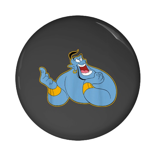 disneys Aladdin Happy Genie 90s Men's Pin Buttons