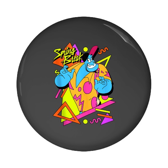 disneys Aladdin Genie Spring Break 90's Style Portrait Pin Buttons