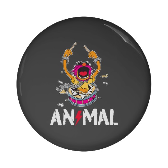 Disney The Muppets Animal Rock And Roll Drums Graffiti Logo Pin Buttons