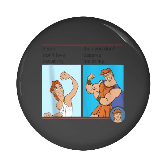 Disney Hercules Meme Portrait Grid Pin Buttons