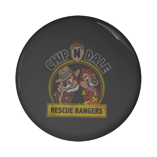 disneys Chip 'n' Dale Rescue Rangers Iconic Logo Pin Buttons