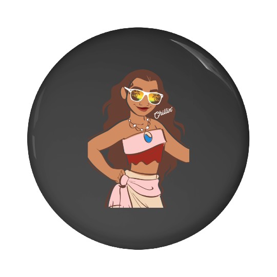  Disney Moana Cool Chillin On The Island Big Chest Portrait Gift Pin Buttons