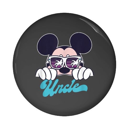 Disney Mickey And Friends Mickey Summer Vibes Uncle Logo gifts trends Pin Buttons