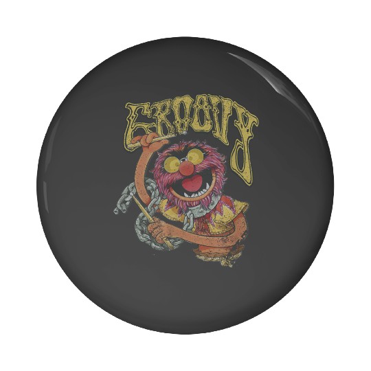 disneys The Muppets Groovy Animal 60's Style Distressed Pin Buttons