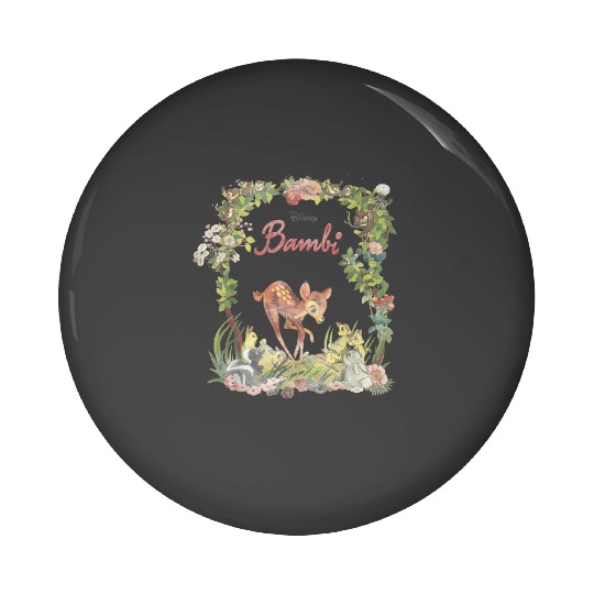 Disney Bambi Floral Portrait Pin Buttons