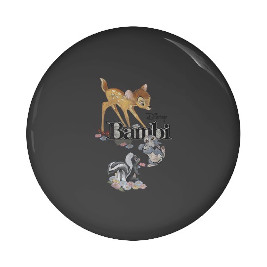 Disney Bambi Classic Group Shot Title Logo Pin Buttons