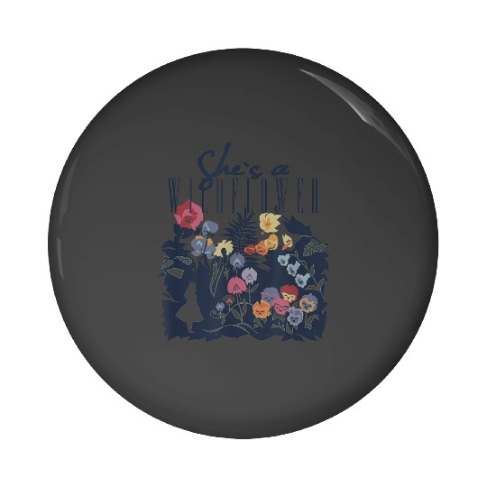 Disney Alice in Wonderland Shes A Wildflower Pin Buttons