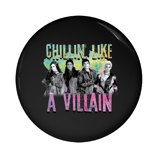 Disney Descendants Chillin Like A Villain Pin Buttons