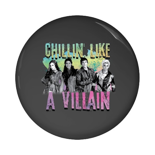 Disney Descendants Chillin Like A Villain Pin Buttons
