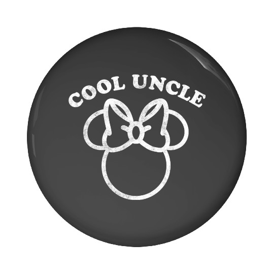 Disney Minnie Mouse Father's Day Girl Cool Uncle Distressed gifts trends Pin Buttons