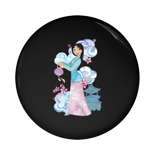 Disney Mulan Watercolor Portrait Pin Buttons