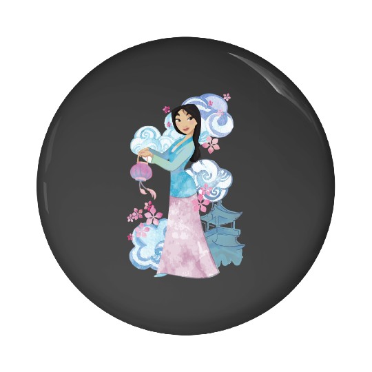Disney Mulan Watercolor Portrait Pin Buttons