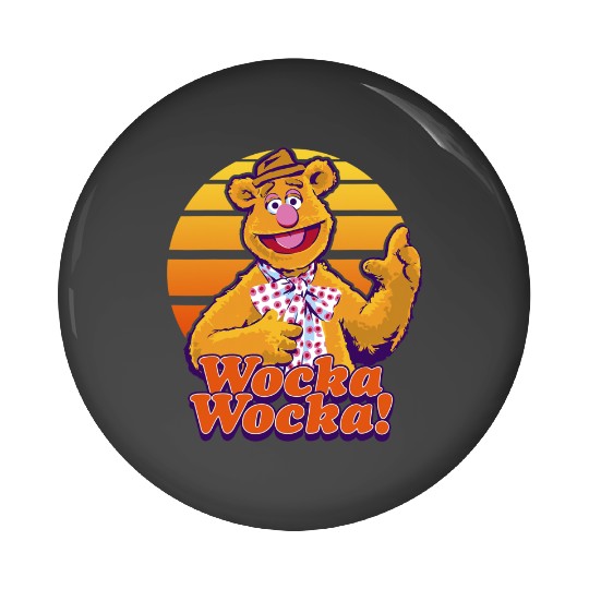 Disney The Muppets Fozzie Bear Wocka Wocka Portrait Pin Buttons