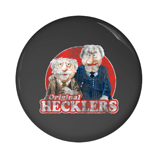 Disney The Muppets The Original Hecklers Distressed Poster gifts trends Pin Buttons