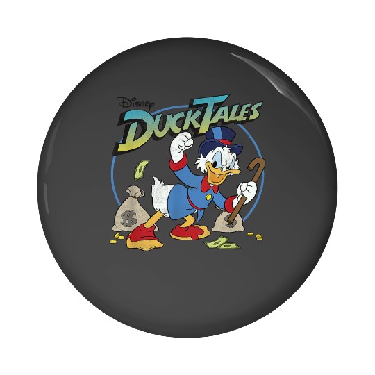 Disney DuckTales Scrooge McDuck With Money Bags Pin Buttons