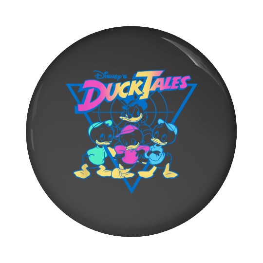 Disney DuckTales Vintage Neon Outlines Group Sho Pin Buttons