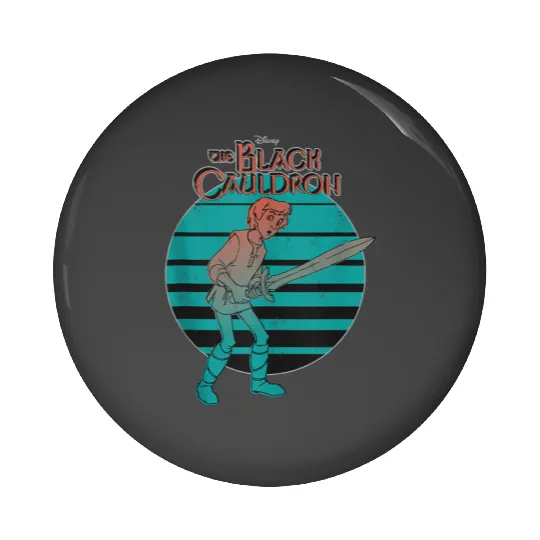 Disney The Black Cauldron Retro Movie Logo Pin Buttons