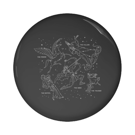 Disney Hercules Constellation Poster Pin Buttons