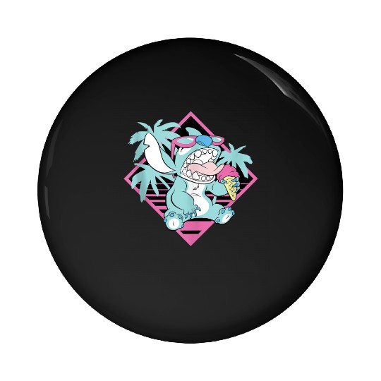 Disney Lilo Stitch Ice Cream Retro 90s Beach Pin Buttons