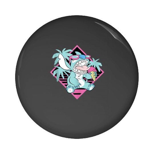 Disney Lilo Stitch Ice Cream Retro 90s Beach Pin Buttons