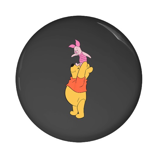 Disney Winnie The Pooh & Piglet True Friends Portrait Pin Buttons