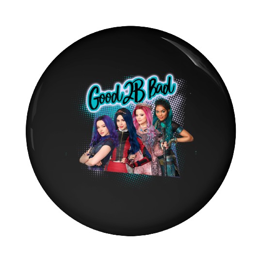 Disney The Descendants 3 Good 2B Bad Pin Buttons