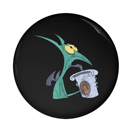 Disney Hercules I Am Panic Distressed Big Chest Pin Buttons