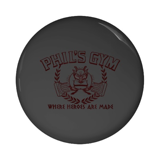 Disney Hercules Phil's Gym Where Heroes Are Made Pin Buttons