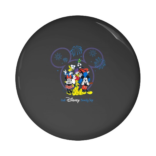 Disney Mickey and Friends Fireworks Our Disney Family Trip Pin Buttons