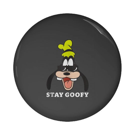 Disney Mickey And Friends Retro Stay Goofy Big Vintage Pin Buttons