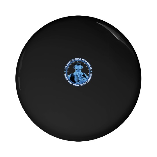 Disney The Muppets Sam Eagle When You Work With Turkeys Pin Buttons