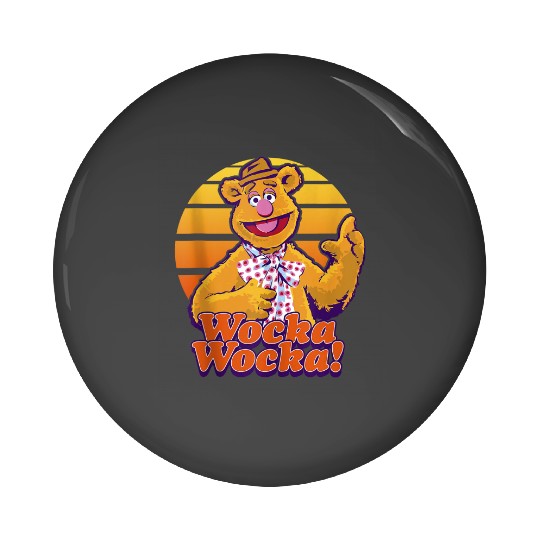 Disney The Muppets Fozzie Bear Wocka Wocka Portrait Pin Buttons